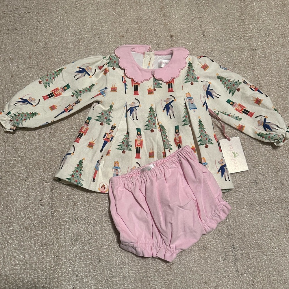 NWT ❗️Cecil and Lou Corduroy Diaper Set 2T